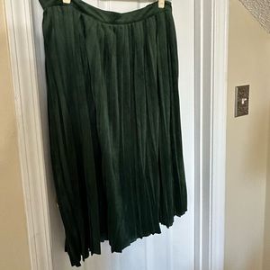 Velvet Green Skirt